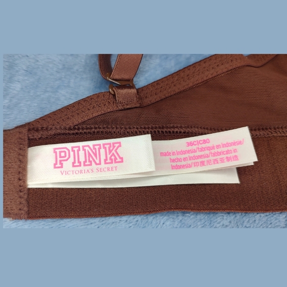 PINK VICTORIA'S SECRET wear everywhere wireless lightly lined 36C adjustable bra - Picture 6 of 6